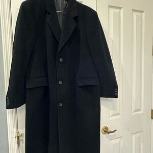 Classic Black Trench Coat Full Length Stylish Design